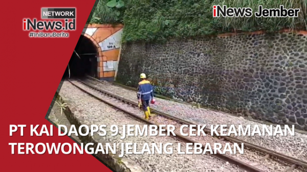 PT KAI Daops 9 Jember Cek Keamanan Terowongan Jelang Lebaran