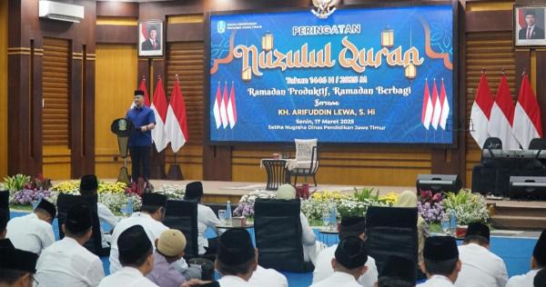 Dindik Jatim Rayakan Nuzulul Quran 1446 H, Perkuat Ukhuwah Islamiyah dan Semangat Berbagi