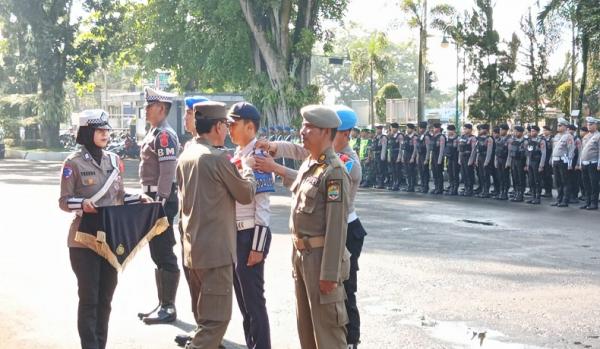 Apel Gelar Pasukan Operasi Ketupat Lodaya 2025 di Pendopo Ciamis Pastikan Mudik Aman dan Lancar