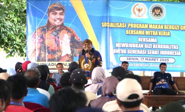 Sosialisasi Program Makan Bergizi Gratis di Desa Sawo, Tulungagung