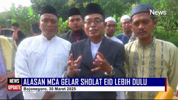 Penjelasan MCA Bojonegoro Soal Alasan Gelar Sholat Idul Fitri Lebih Dulu