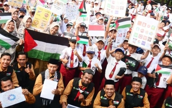 Ratusan Sekolah Anggota JSIT Indonesia Gelar Aksi Bersama Boikot Produk Pro Zionis