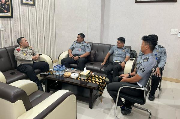 Bahas Situasi Keamanan, Kalapas Kotapinang Temui Kapolres Labusel
