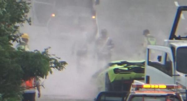 Lamborghini Tabrak Suzuki Ignis di Tol Jombang, Dua Penumpang Luka, Begini Kondisinya