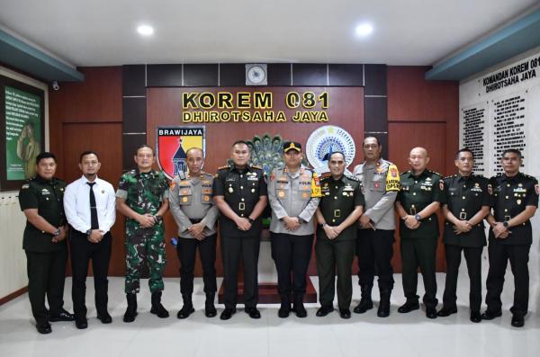 Kapolres Madiun Kota dan PJU Kunjungi Korem 081 DSJ, Apa Kata Danrem?