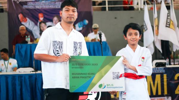 BPJS Ketenagakerjaan Hadirkan Perlindungan bagi Atlet Pelajar dalam Kejuaraan Karate Jawa Timur