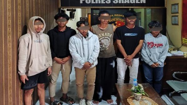 Operasi Aman Candi 2025, Polres Sragen Amankan Enam Pemuda Mabuk dan Resahkan Warga
