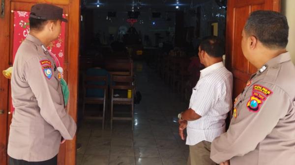 Polres Nganjuk Intensifkan Pengamanan Ibadah Mingguan Umat Nasrani