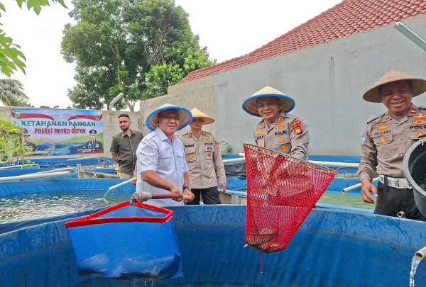 Polres Metro Depok Panen Lele 2 Ton per Bulan, Dukung Ketahanan Pangan Warga