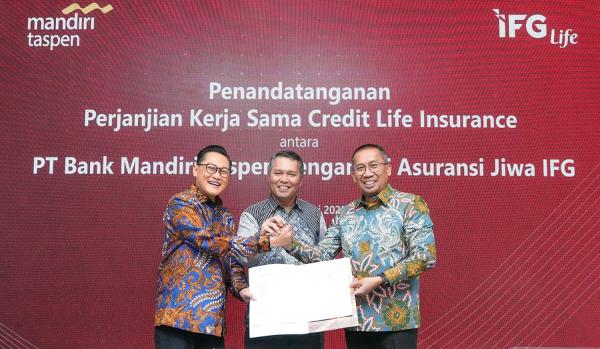 Bank Mandiri Taspen Teken Kerja Sama dengan IFG Life, Tingkatkan Perlindungan Debitur