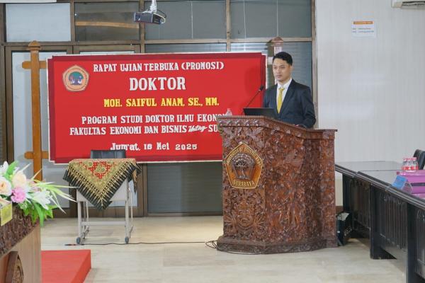Kaprodi Ekonomi Pembangunan Unigoro Raih Gelar Doktor, Lulus dengan Predikat Cumlaude