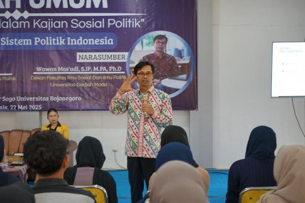 Dekan FISIPOL UGM Isi Kuliah Umum di Unigoro, Bahas Megashift Politik