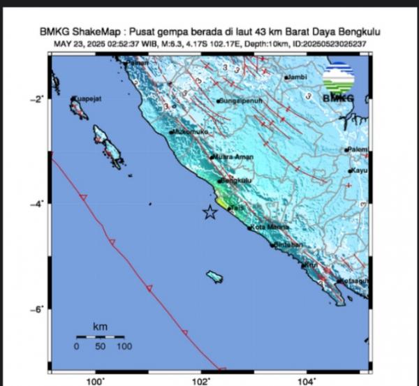Gempa 6,3 Scala Richter Di Palembang Warga Waspada Dan Tidak Berpotensi Tsunami