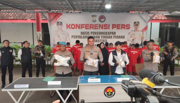 Polres Gowa Ungkap 62 Kasus Narkoba dalam 1,5 Bulan, 83 Tersangka Diamankan