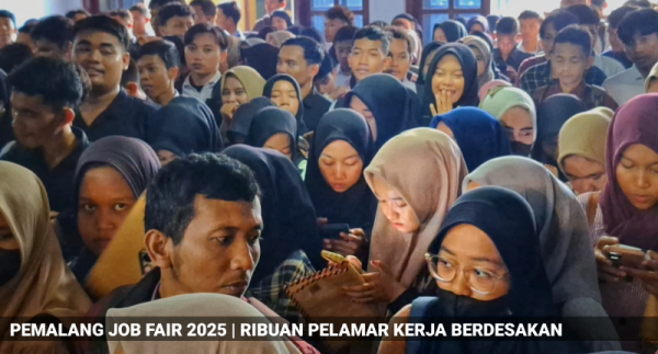 Berdesakan! Ribuan Pelamar Kerja di Pemalang Serbu Job Fair 2025, Ada 160 Lowongan Kerja