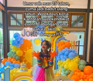 Wanita Ini Jadi Badut Untuk Penghasilan Tambahan, Netizen : Kamu Mandiri Mbak!