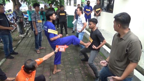Polres Boyolali Gelar Rekonstruksi Kasus Pesilat Remaja Tewas di Karanggede