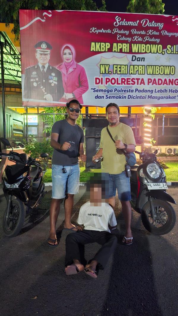 Buser Polresta Padang Tangkap Pelaku Curanmor di Kawasan Jembatan Siti Nurbaya