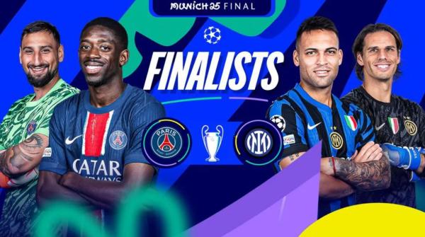 Jadwal dan Link Live Streaming PSG vs Inter Milan di Final Liga Champions 2024-2025