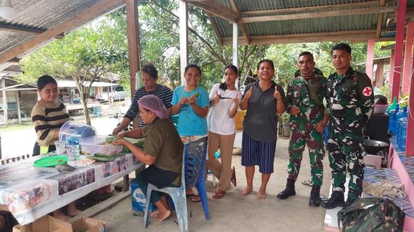 Satgas TMMD Ke-124 Kodim 1501/Ternate Bangun Kedekatan Emosional dengan Warga Worat-Worat