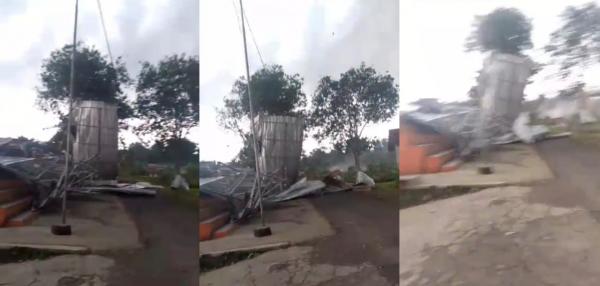 Angin Kencang Terjang Cihaurbeuti Ciamis, Puluhan Rumah di Desa Sumberjaya Rusak