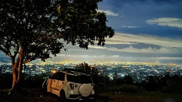 Keindahan City Light dan Sunrise dari Gunung Galunggung Tasikmalaya