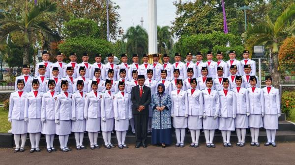 Momen Haru Purna Tugas Paskibra Ciamis 2024 di Hari Lahir Pancasila