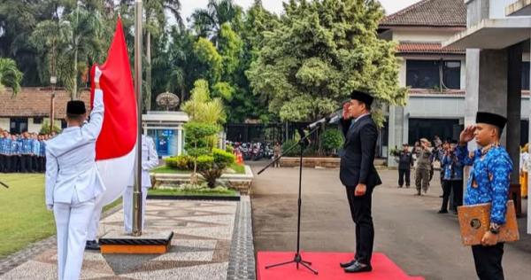 Rayakan Hari Pancasila Wali Kota Cilegon Tebar Semangat Gotong Royong