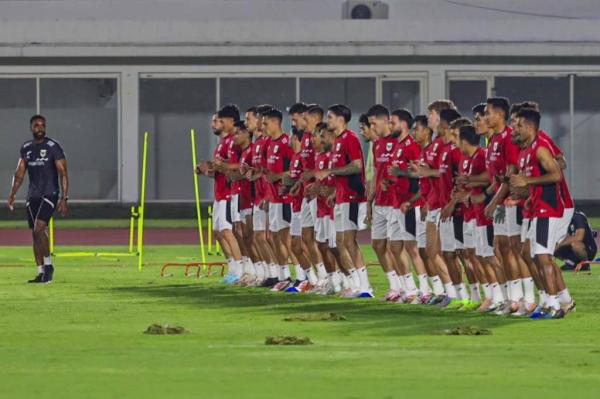 Penampakan Latihan Pemain Timnas Jelang Lawan China