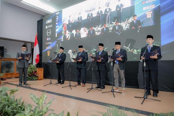 Rektor UMS Lantik 5 Wakil Rektor, Tancap Gas Menuju Universitas Berdampak