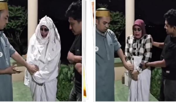 Bikin Video jadi Pocong, Konten Kreator Ini Malah Kesurupan Beneran!