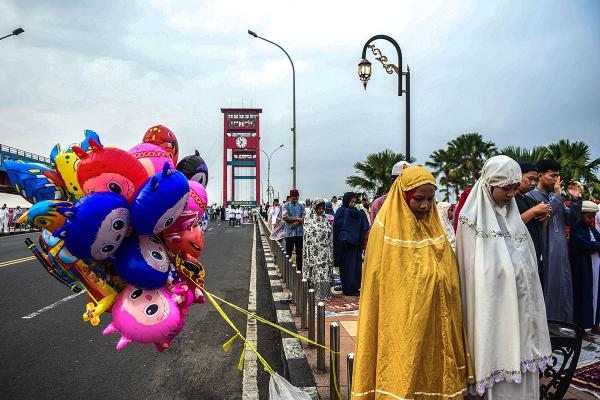 Potret  Shalat Idul Adha 1446 H di Palembang