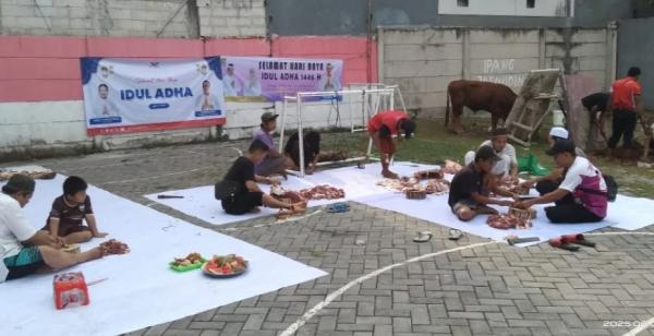 DPD Perindo Tangerang Salurkan Sapi Kurban Berbobot 600 Kg di Grand Batavia Spring Pasar Kemis
