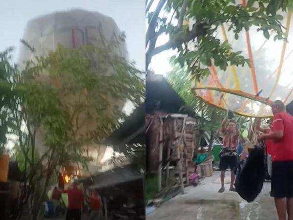Balon Udara Berukuran Besar Mendadak Jatuh Nyaris Bakar Rumah di Ponorogo
