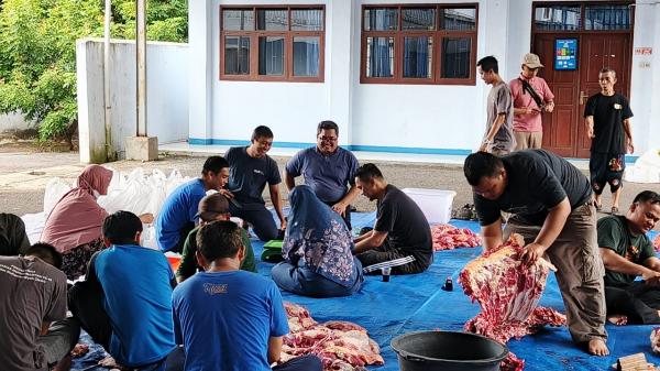 STIKes Muhammadiyah Ciamis Tebar Semangat Berkurban, Tiga Sapi Disembelih untuk Warga Sekitar Kampus