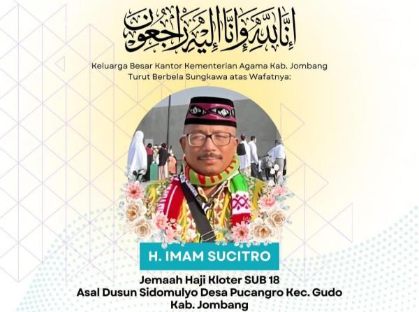 Jemaah Haji Asal Jombang Wafat di Mekkah, Sempat Pingsan saat Hendak Potong Rambut