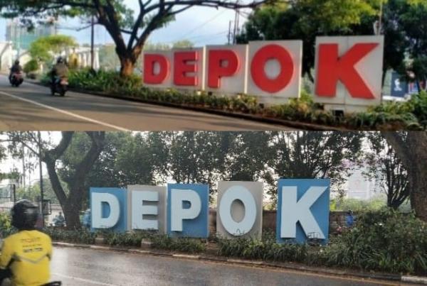 Ada Perubahan di Kota Depok, Warna Biru Mulai Gusur Warna Oranye