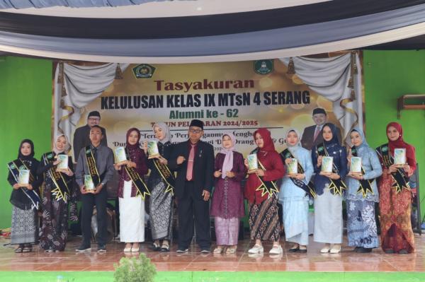 MTsN 4 Serang Luluskan 342 Siswa, Penuh Haru dan Apresiasi