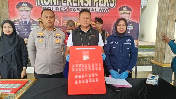Satnarkoba Polres Tasikmalaya Gulung Pengedar Sabu, Gunakan Modus Tempel Lewat Maps