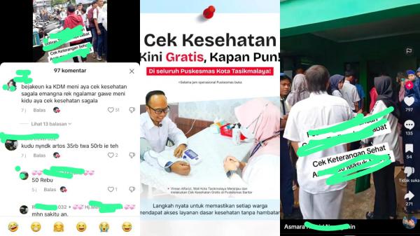 Pemeriksaan Kesehatan untuk SPMB di Tasikmalaya Harus Bayar, Warga Pertanyakan Program Gratis Pemkot