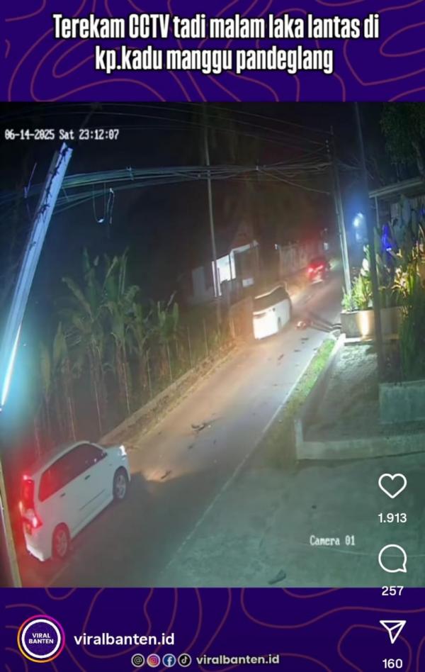Kecelakaan Maut Terekam CCTV di Kadu Manggu Pandeglang, Warga Soroti Dugaan Mobil Lawan Arah
