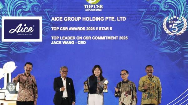 Konsistensi Berbuah Manis, Aice Raih Penghargaan Tertinggi CSR Lima Tahun Berturut-turut