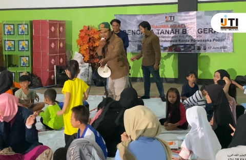 IJTI Purwasuka Gelar Trauma Healing untuk Anak Korban Bencana Pergerakan Tanah di Purwakarta