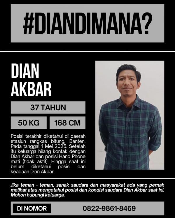 Warga Cilebut, Dian Akbar, Hilang Misterius: Jejak Terakhir di Pelabuhan Merak