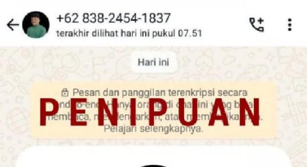 Nama Wabup Aceh Tamiang Dicatut, Warga Diminta Waspadai Penipuan Lewat Aplikasi Perpesanan
