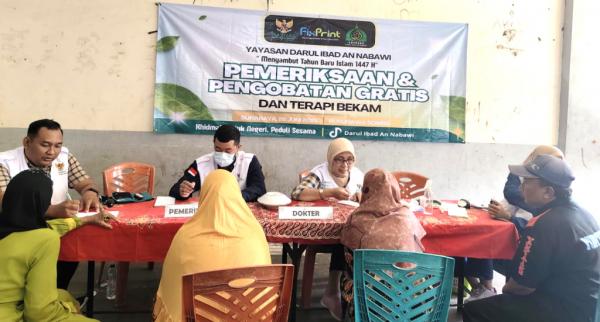 Yayasan Darul Ibad An Nabawi Gelar Pengobatan Gratis Sambut Tahun Baru Islam 1447 H