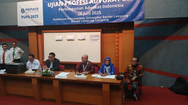 Ujian Profesi Advokat Peradi 2025 di Lampung, Ini Daftar DPC yang Terlibat