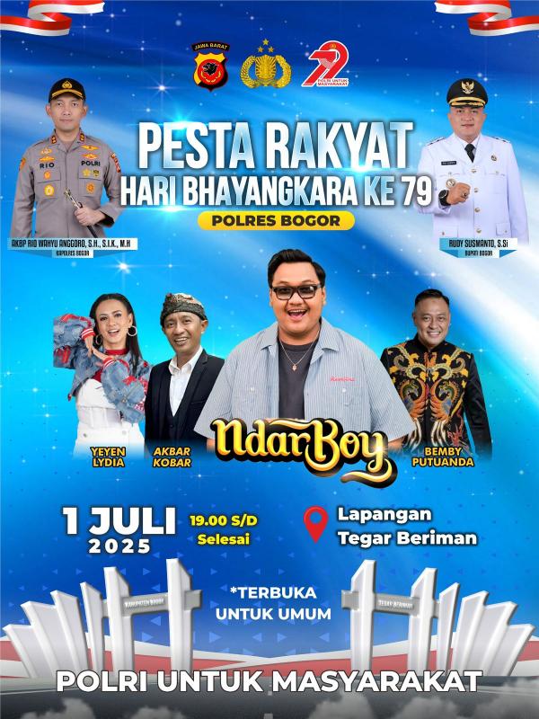 Polres Bogor Gelar Pesta Rakyat Gratis di Hari Bhayangkara ke-79, Ada Makan dan SIM Gratis!