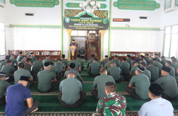 Korem 011/Lilawangsa Peringati Tahun Baru Islam 1447 Hijriah, Ini Pesan Danrem