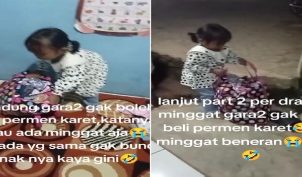 Viral, Bocah Kabur dari Rumah Bawa Tas gegara Gede Sebel Dilarang Beli Permen, Begini Endingnya! 